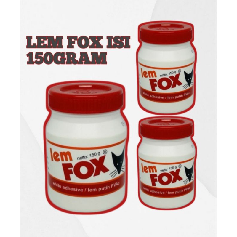 

LEM FOX PUTIH PVAC isi 150gram