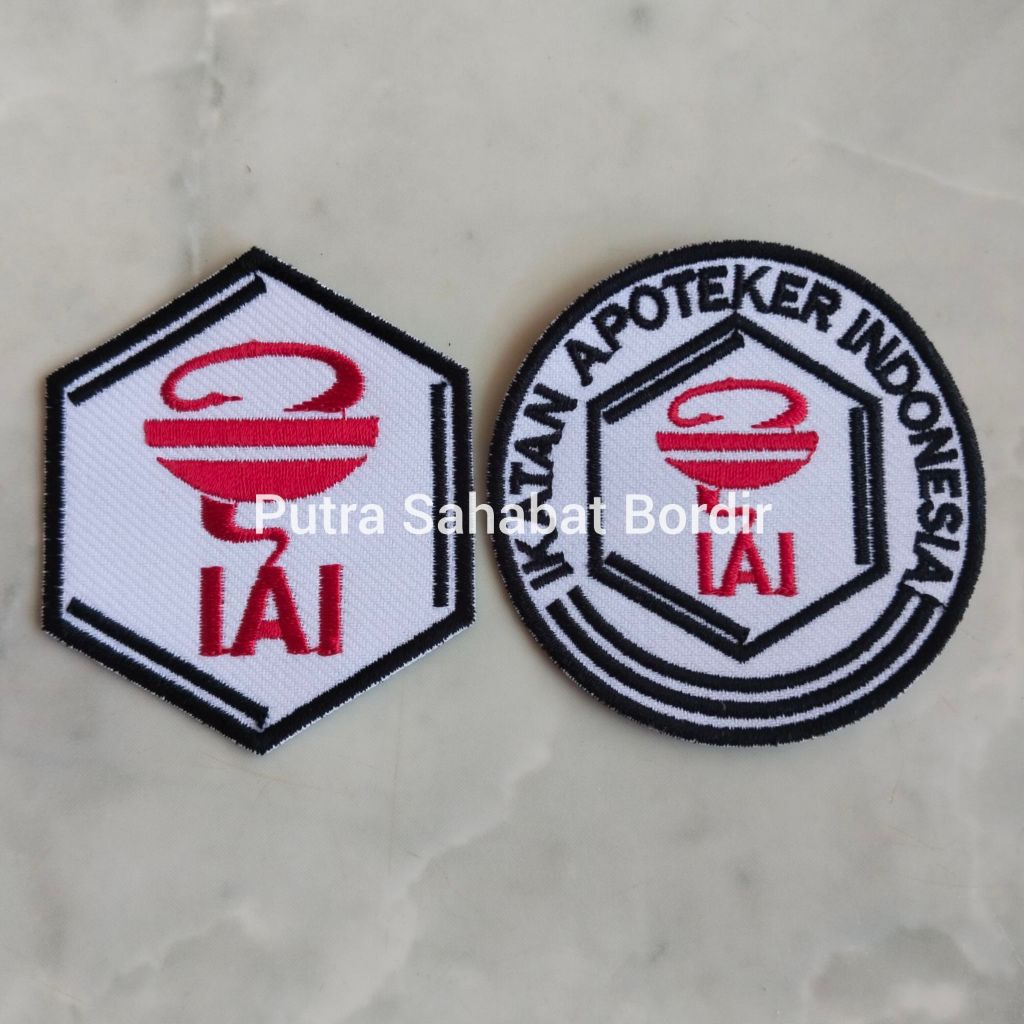 Patch | Logo Bordir IAI (Ikatan Apoteker Indonesia).