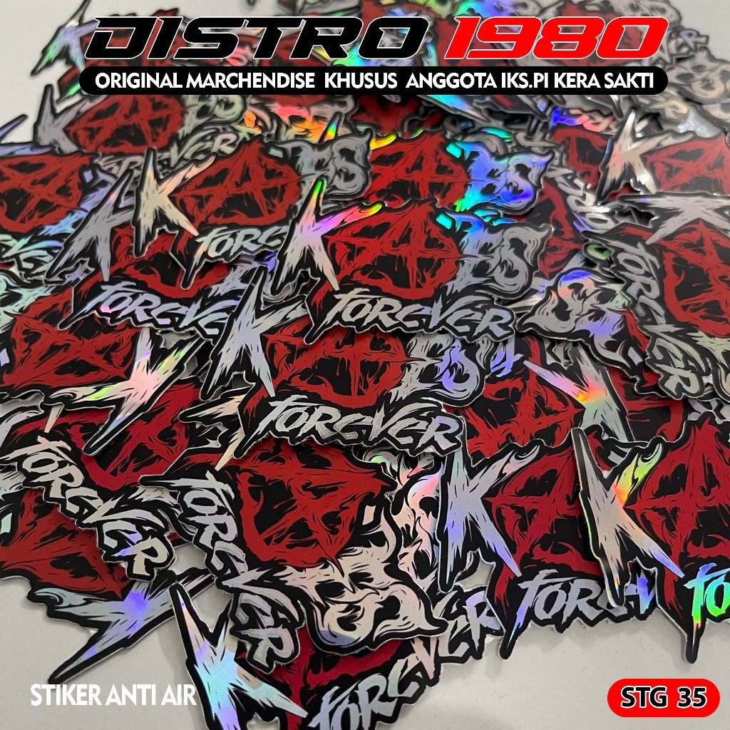 

STIKER IKS.PI KERA SAKTI STG 35 HOLOGRAM VINYL ANTI AIR