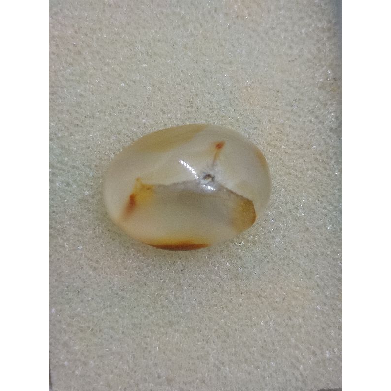 natural akik combong serambut motif kantong semar