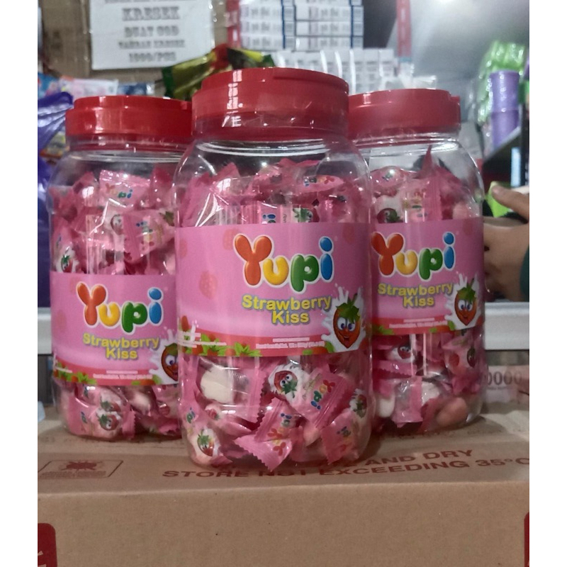 

Permen yupi kiss 300gr isi 125pcs