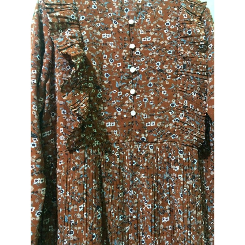 MIDI CERUTY PLISKET MOTIF BUNGA