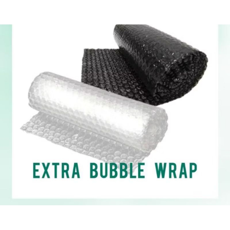 

Tambahan packing bubble lebih aman