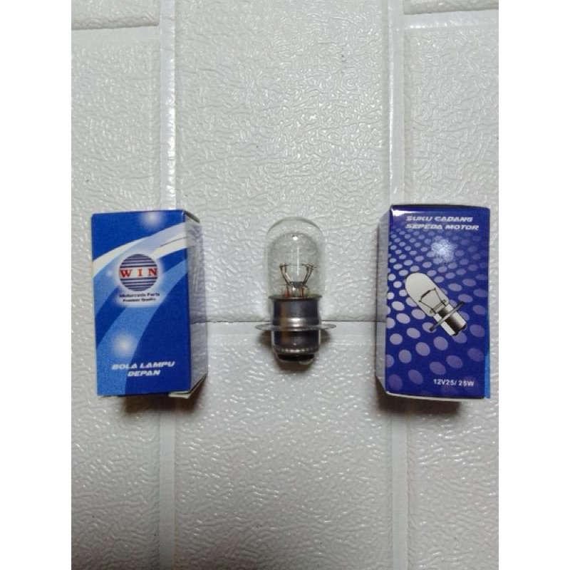 Bola lampu depan motor YMAHA dan HONDA merk WIN