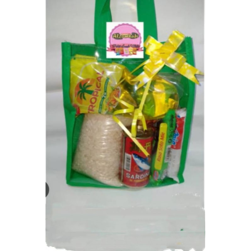 

paket sembako murah lebaran A,merah B, biru C, hijau D, merah pita ijo