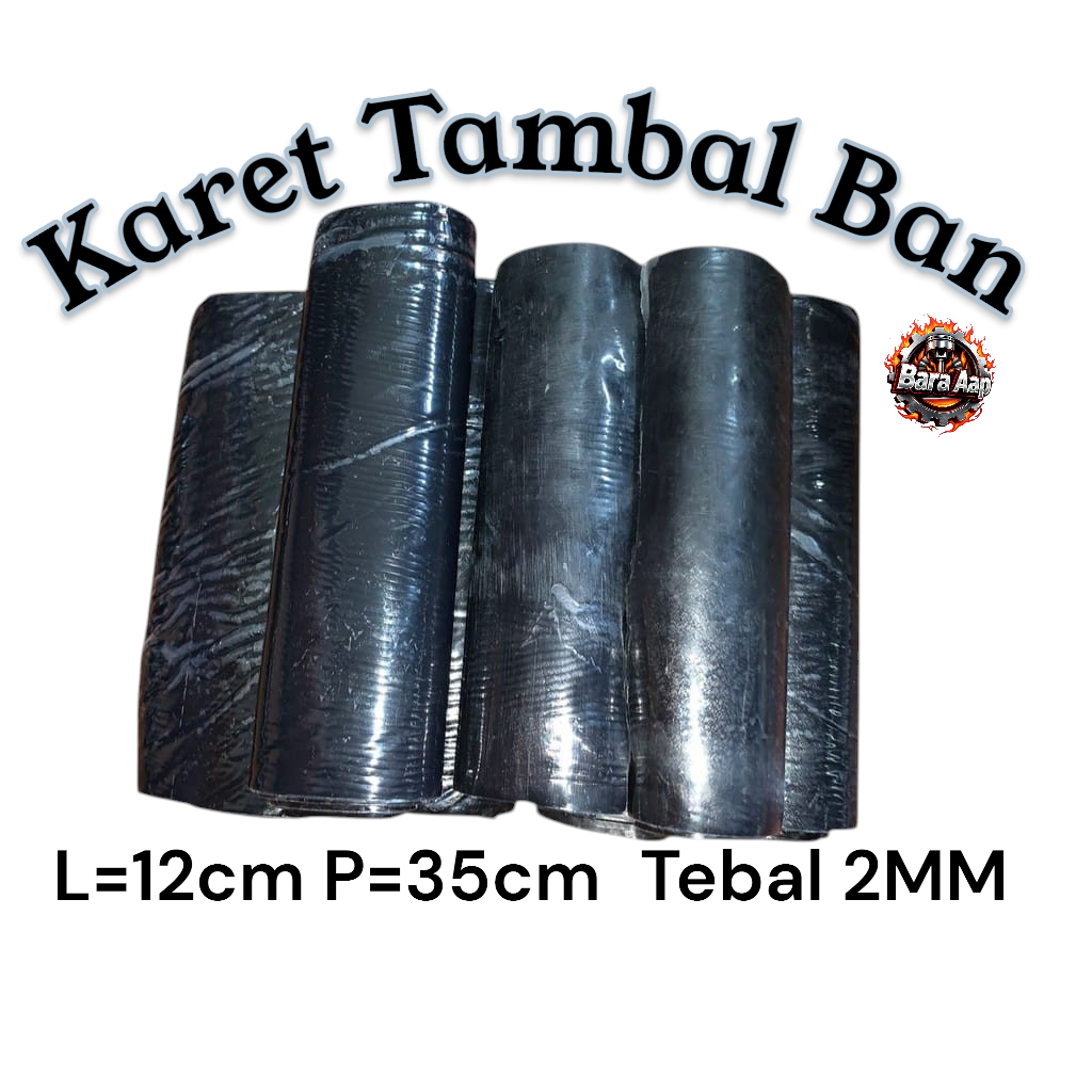 Karet Tambal Ban Motor Bakar 13cmX 35 cm tebal 2mm