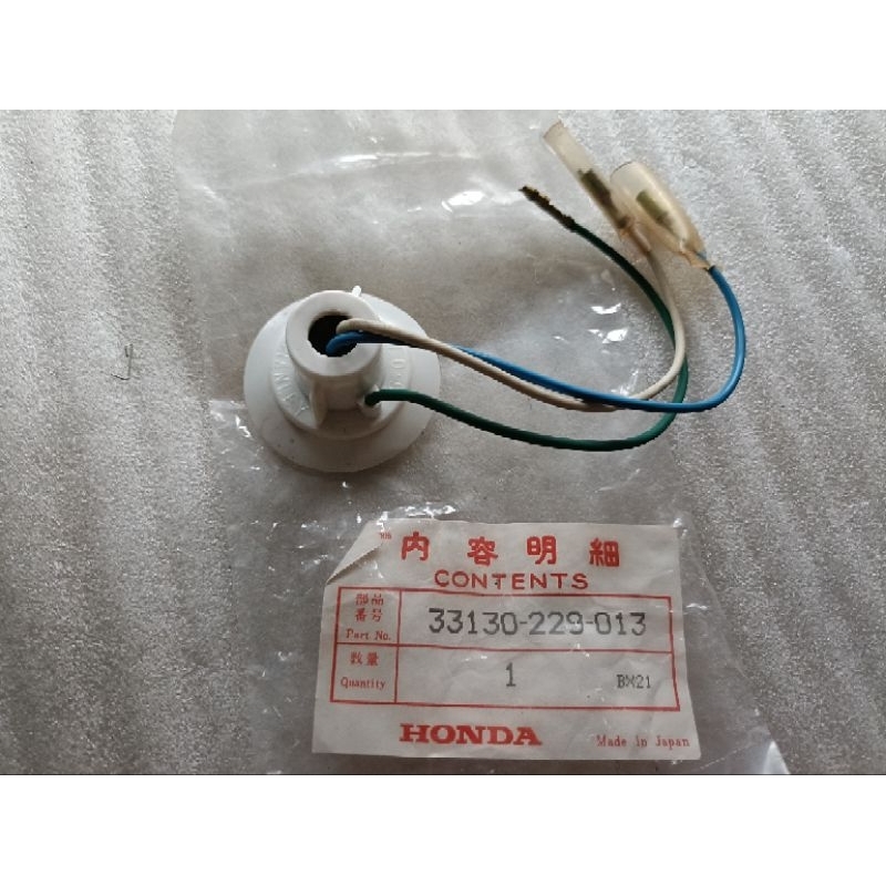 fitting lampu honda cb100 cb125 gl100 gl125 win100 benly s90 cg100 cg125 original nos made in japan