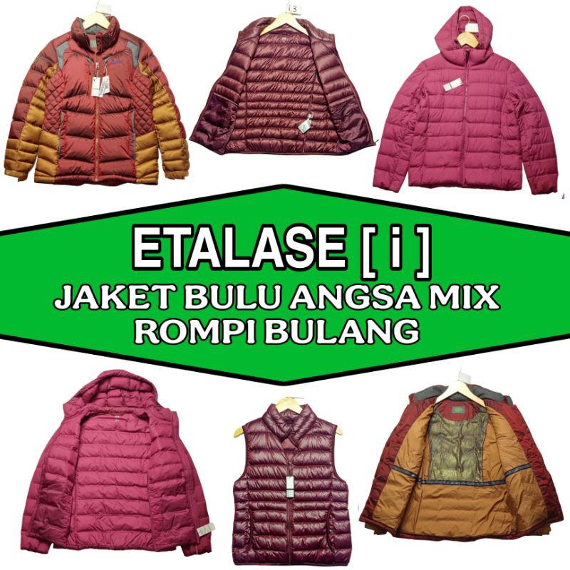 ETALASE [ i ] JAKET BULU ANGSA, ROMPI BULU ANGSA MIX