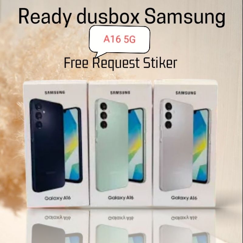 

dus box samsung A16 dan A16 5G free request stiker