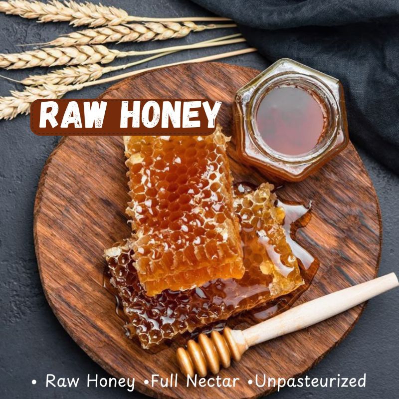 

Raw Honey 1kg | Madu Murni mentah tanpa pemanasan | Full nektar bunga | Randu Kaliandra Hutan Sialang