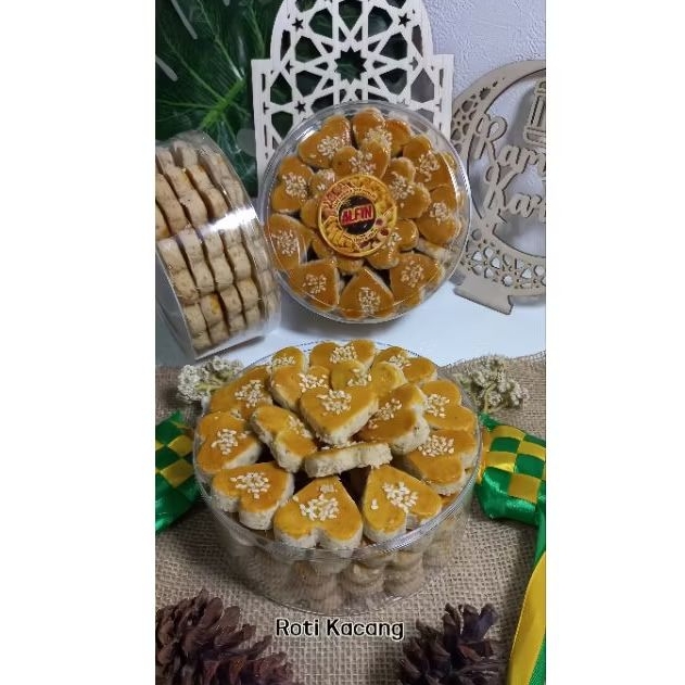 

Kue Kering Alfin - Roti Kacang - Toples ukuran 500gr