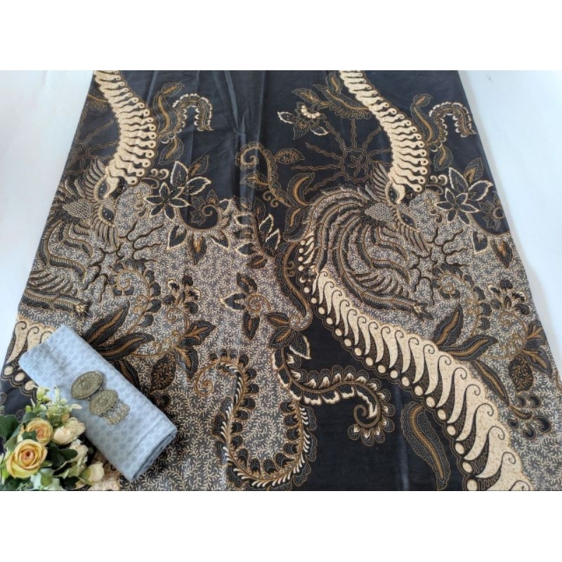 Kain Batik Jarik Kebaya Kode 1170 Couple Katun Printing Sogan Lawasan Seragam Bridesmaid Meteran TJ
