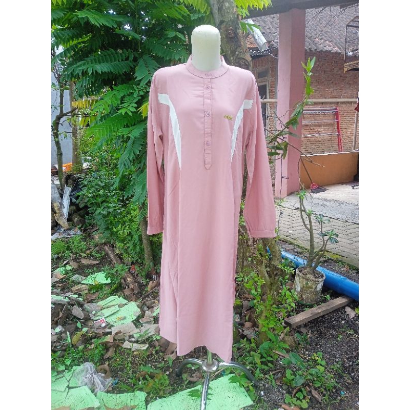 Pink tunik body panjang salem