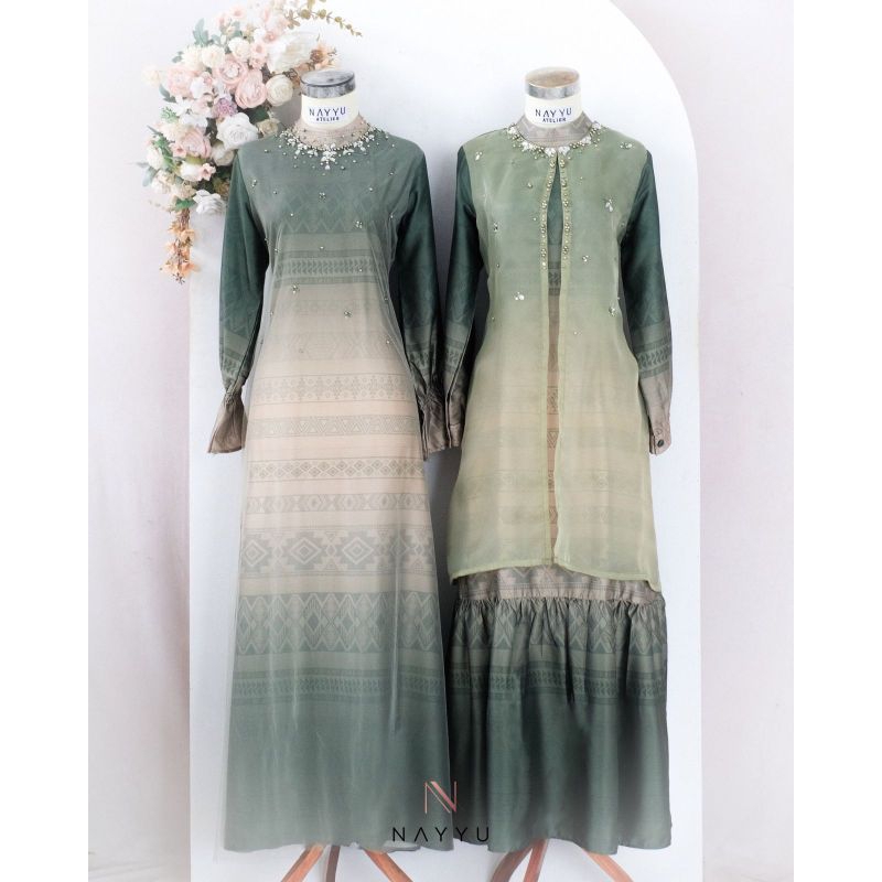 Dress Satin Silk Payet