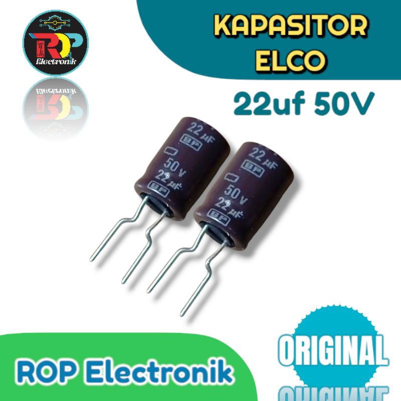 Kapasitor Elco 22uf 50V