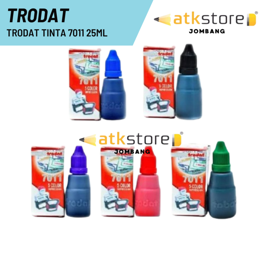 

Stamp Pad Ink / Refill Tinta Stempel Otomatis Trodat 7011 25 ml / Tinta Stempel Trodat 7011 25ml