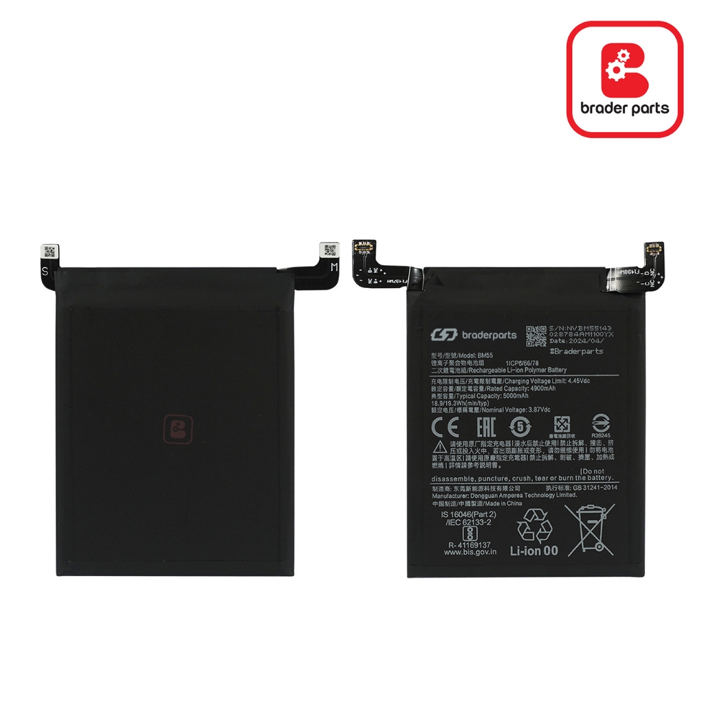 BraderParts Baterai Battery 7137 untuk Mi 11 Pro | Mi 11 Ultra BM55