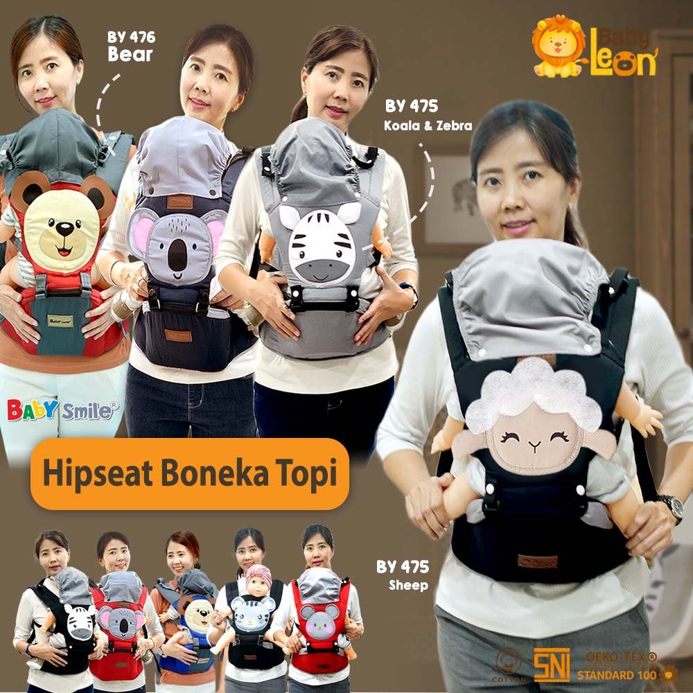 Hipseat Baby Leon Gendongan Duduk Gendongan Depan Gendongan Bayi BY-475 Baby Carrier Bayi Gendongan