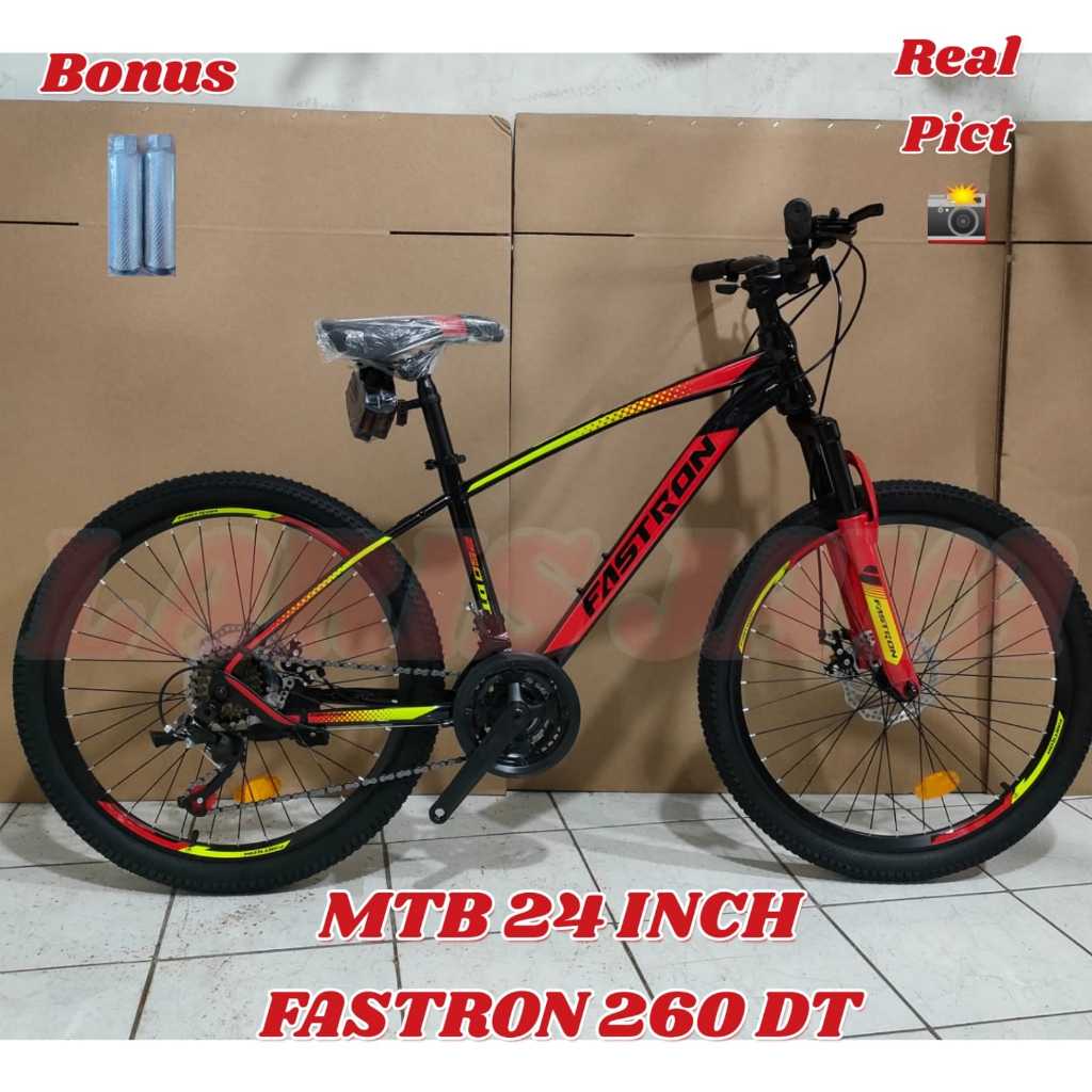 BONUS JALU SEPEDA GUNUNG MURAH UKURAN 24 INCH SEPEDA MTB FASTRON 260 DT SEPEDA GUNUNG FASTRON