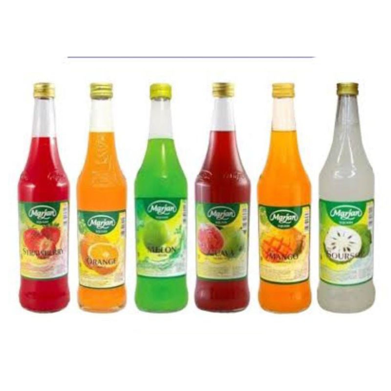 

Sirup Marjan Squash 450ml Rasa: Orange, Melon, Coco pandan, leci, Sirsat & Mangga