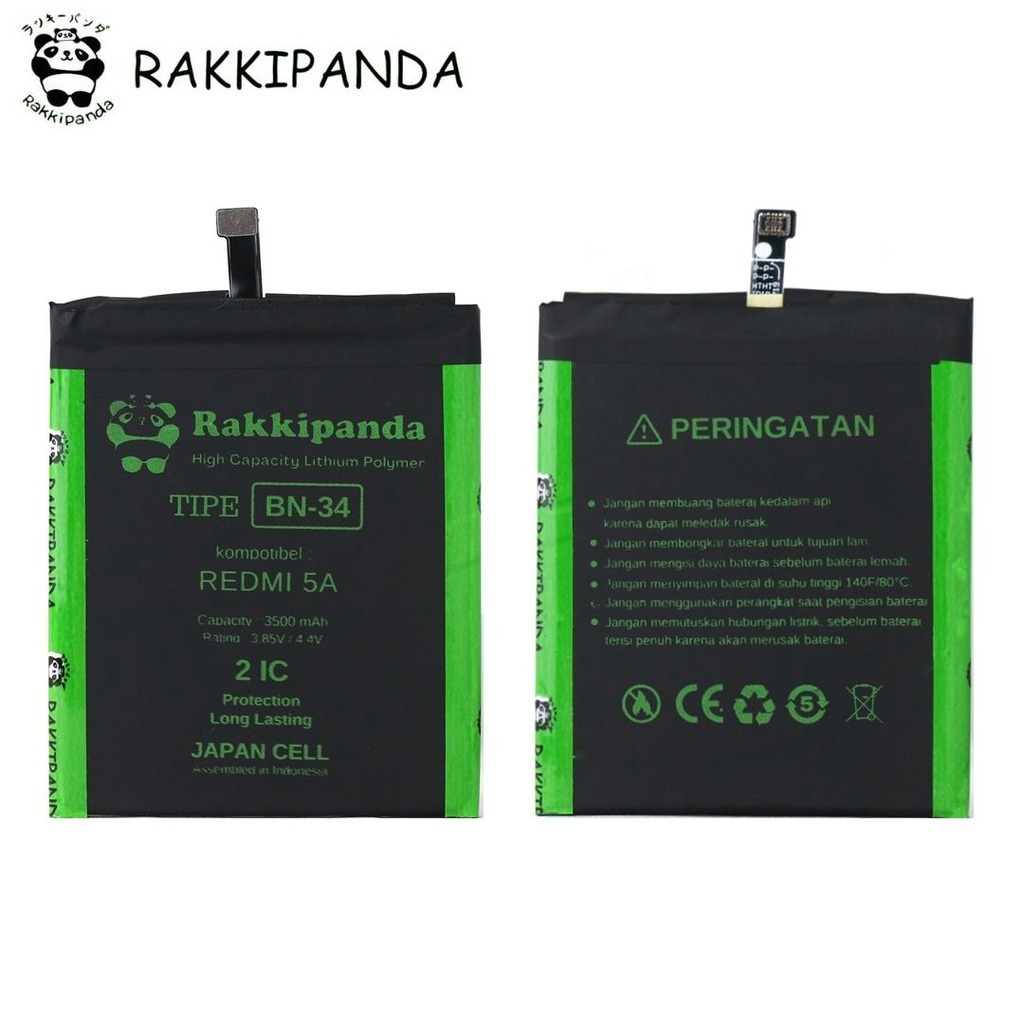 BATERAI RAKKIPANDA XIAOMI REDMI 5A / BN34 DOUBLE POWER