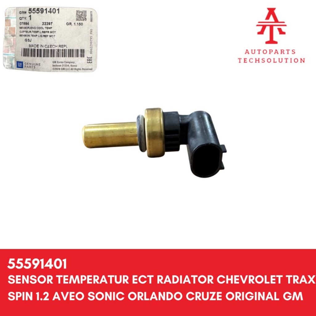 Sensor Temperatur ECT Radiator Chevrolet Spin 1.2 Trax Aveo Sonic Orlando Cruze Original GM