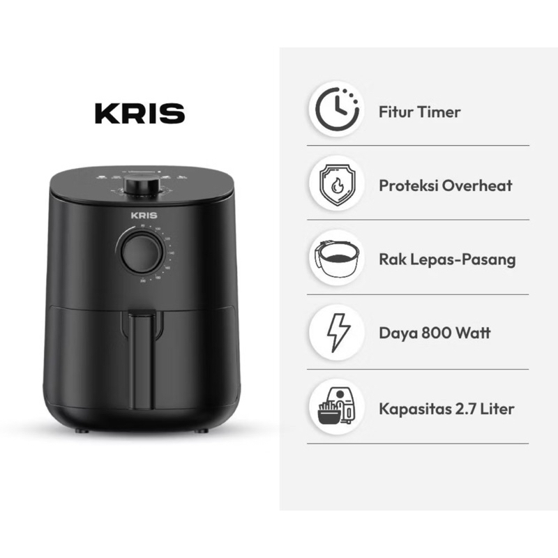 kris air fryer 2.7 L