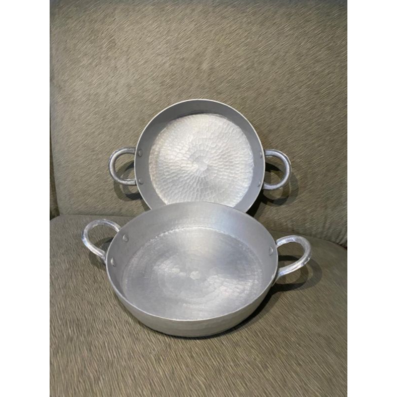 Wajan Datar Asli Garut ukuran 25CM ,Bahan Tebal Anti Penyok dan anti Lengket.