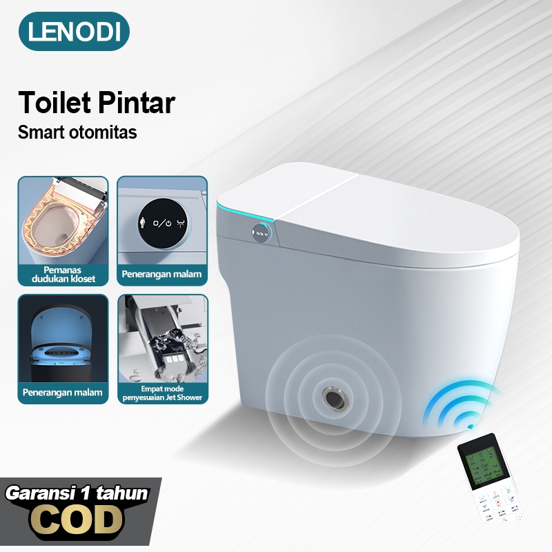 Lenodi Smart Toilet / Kloset Duduk Full Automatic System Tidal Closet Duduk Kloset Duduk Toilet Dudu