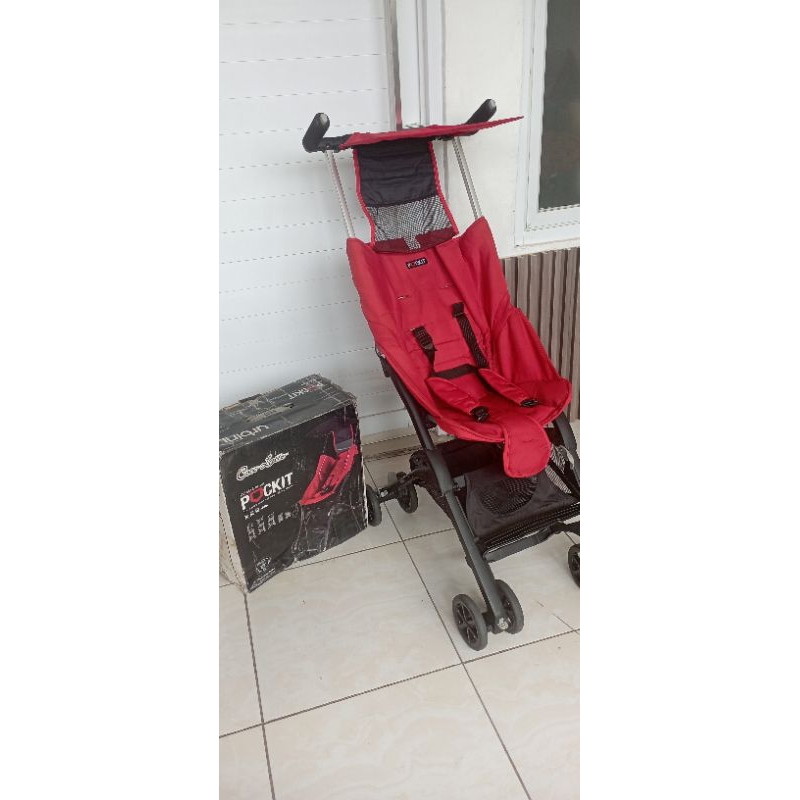 preloved stroller cocolatte pockit D340 resies