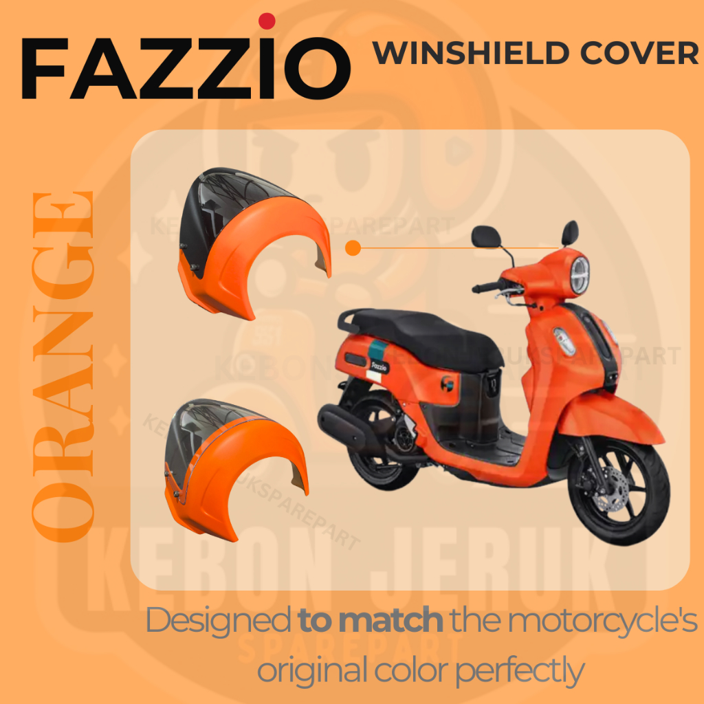 Windshield Fazzio Winsil Orange Double Trouble Thailand Quality Style