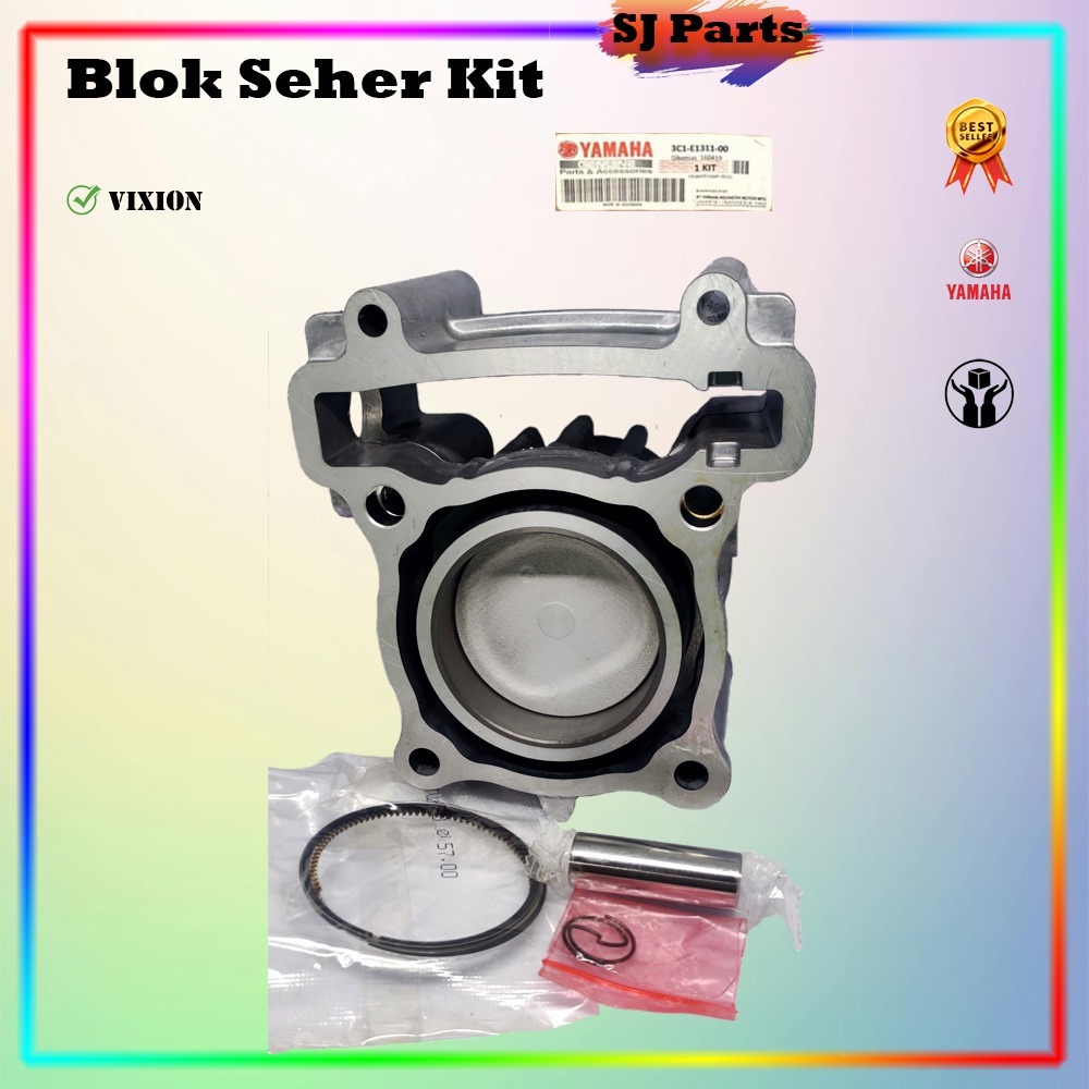 BLOCK SEHER  PISTON + RING SEHER VIXION/VIXION OLD 3C1-E1311-00 BEST QUALTY