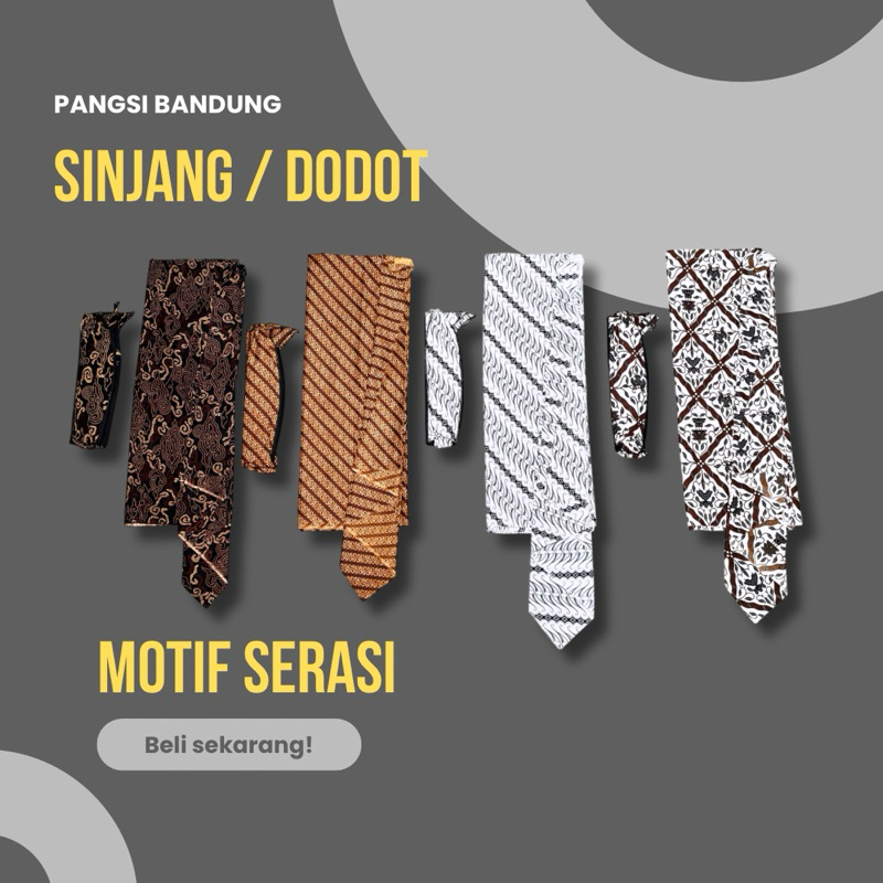 Sinjang Dodot Pangsi Baju Adat Sunda Pria