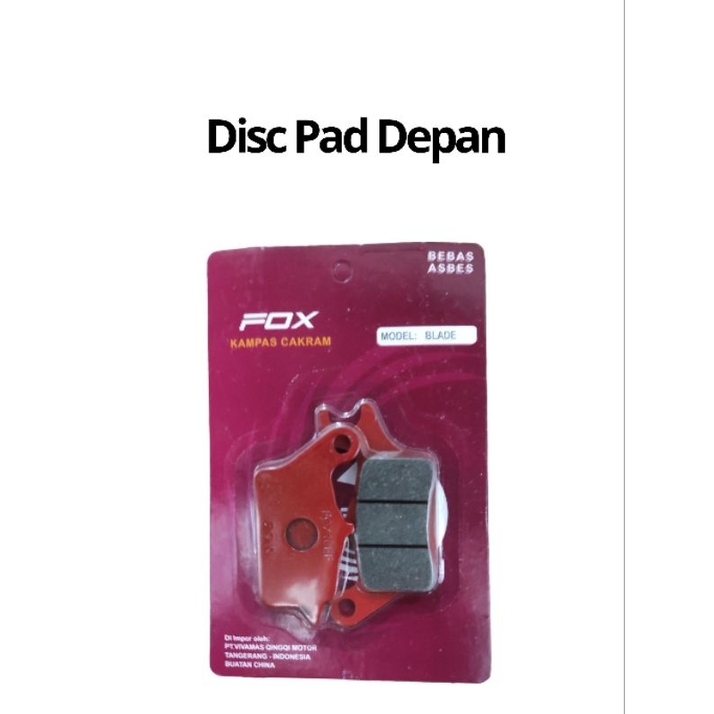Disc Pas Depan Honda BLADE, SUPRA 125 HELM IN,TITAN, REVO ABSOLUTE