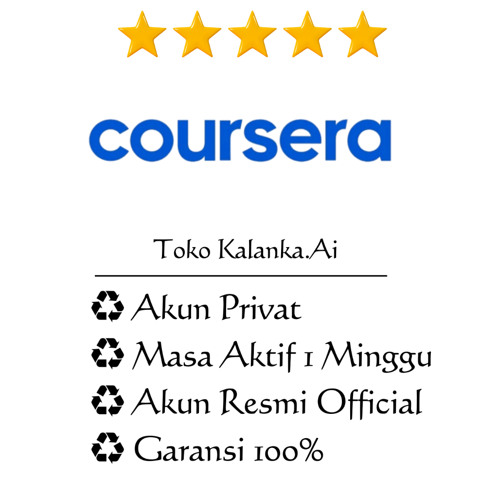 Promo Coursera private akun 1 minggu