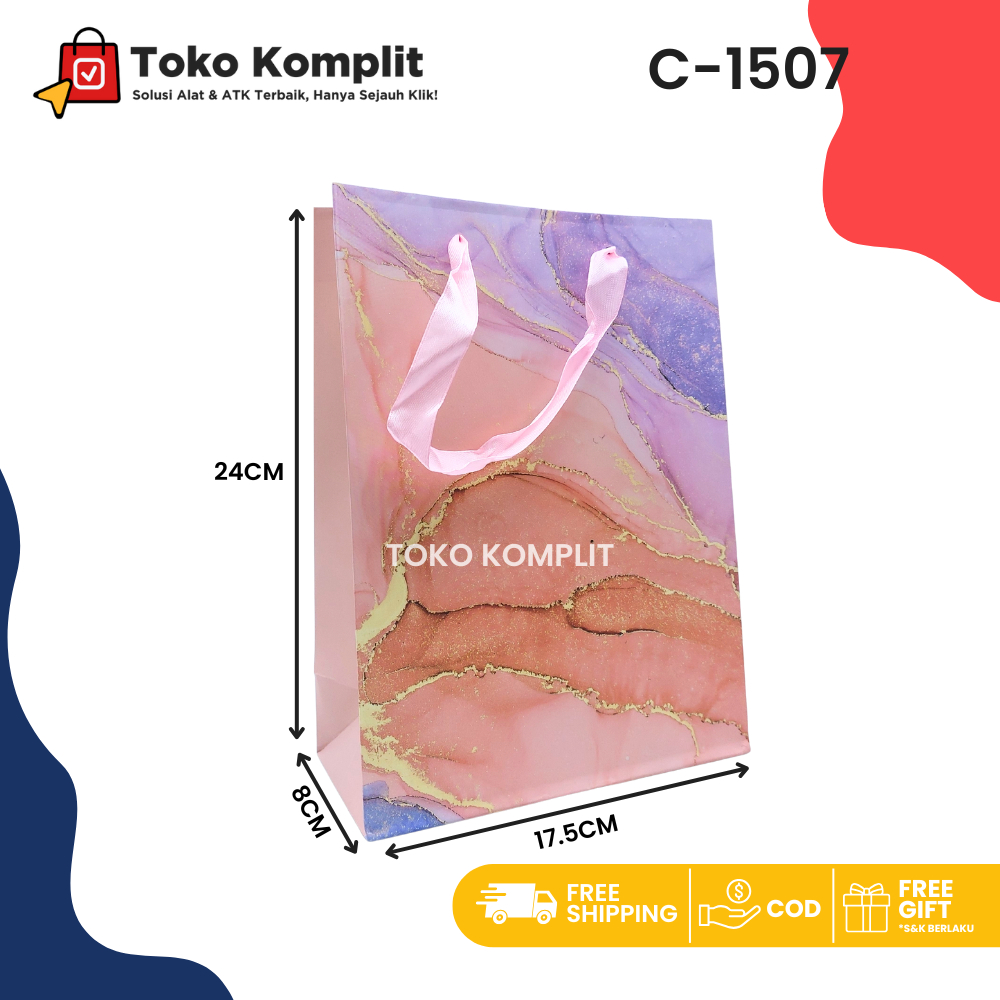 

Komplit - Paper bag Lux Biasa C-1507/Goodie Bag/Tas Tenteng/Hand Bag/Tas Kado/Tas Hadiah/Shopping Bag