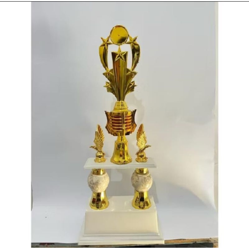 PIALA KAKI 2 MARMER PAGODA TATAKAN PUTIH - PIALA DUPLIKAT JUARA