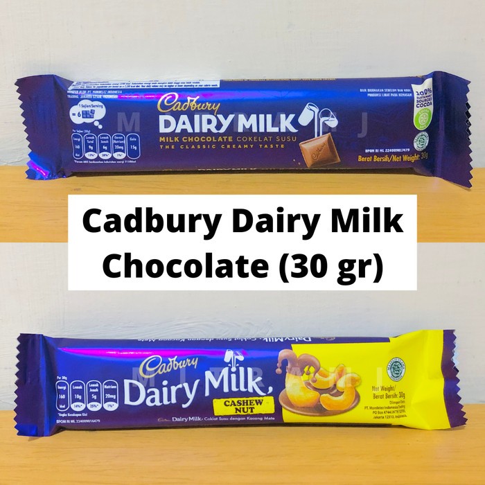 

CADBURY DAIRY MILK CHOCOLATE (30 GR)/COKELAT/COKLAT SUSU