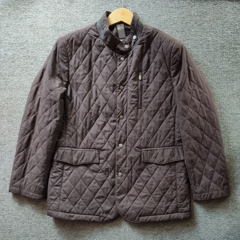 JAKET REVERSIBLE HENRY COTTONS ON BROWN