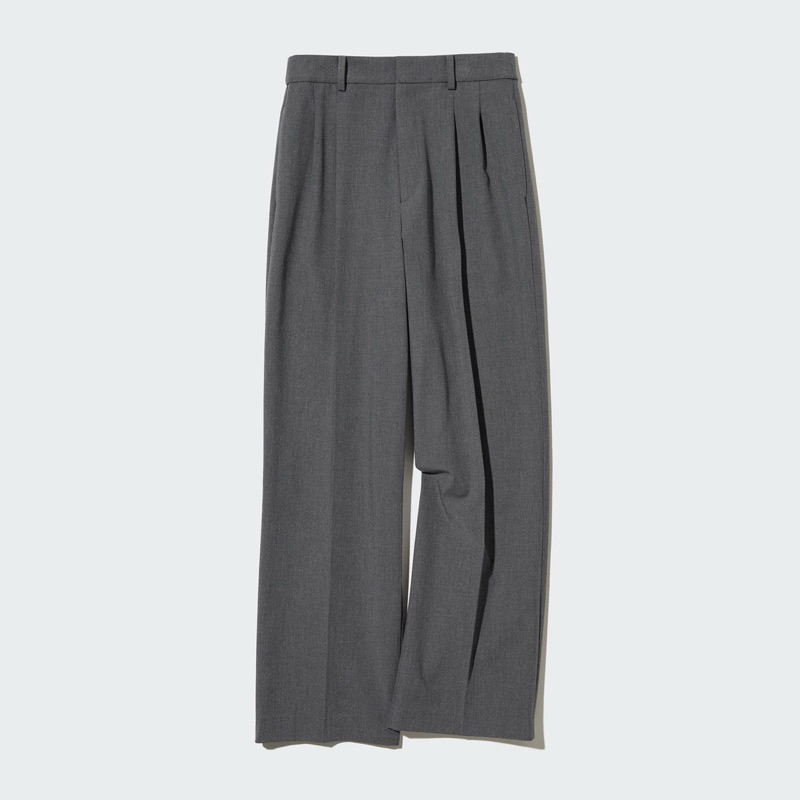 Uniqlo Pleated Wide Trouser Pants | Uniqlo Celana Lipit Lebar Kulot