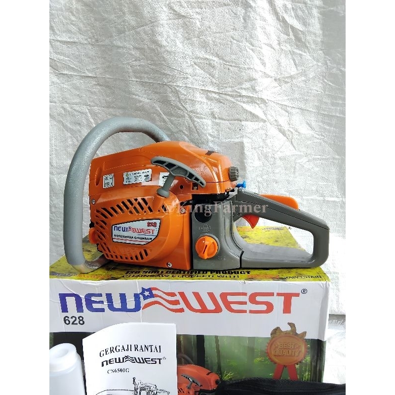 𝐓𝐄𝐑𝐌𝐔𝐑𝐀𝐇CHAINSAW 628 NEW WEST 24 INCH / GERGAJI MESIN POTONG KAYU 628 NEW WEST 24 INCH 𝐎𝐑𝐈𝐆𝐈𝐍𝐀𝐋