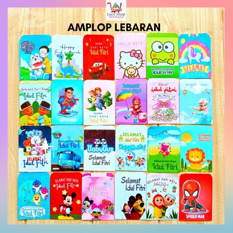 

ANGPAO LEBARAN KARAKTER RANDOM 1PACK ISI 10PCS