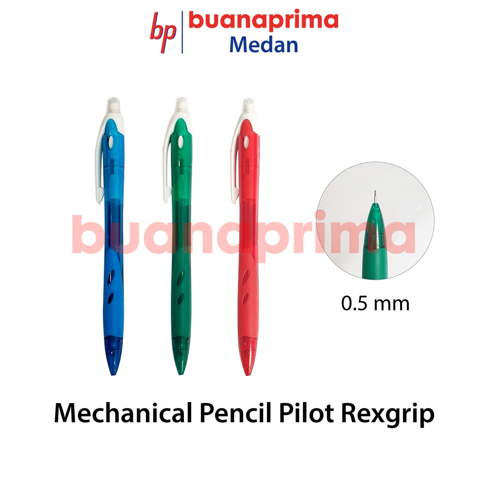 

PENSIL MEKANIK PILOT Rexgrip 0.5 mm Mechanical Pencil Bisa Pilih Warna