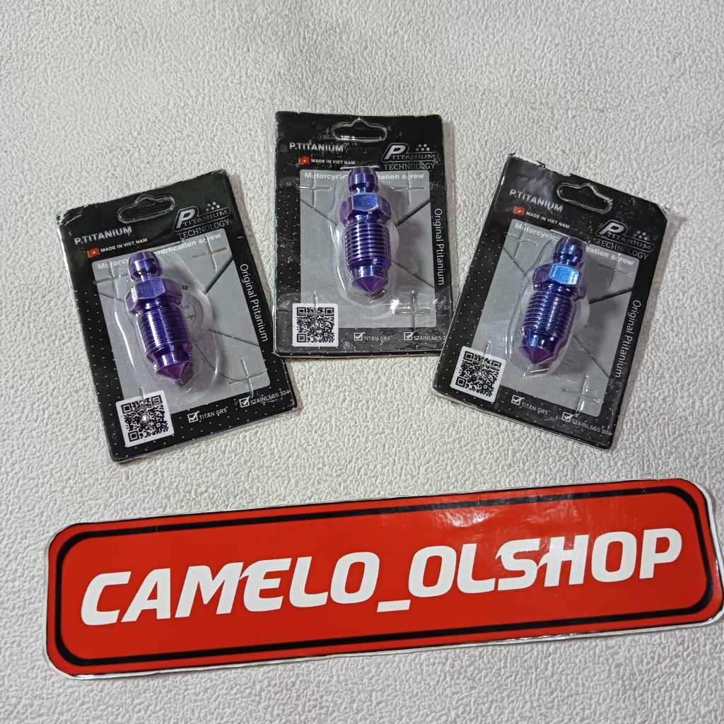 Nepel Angin Titanium M10 Drat 14 Halus 1.00 Kasar 1.25 Titanium