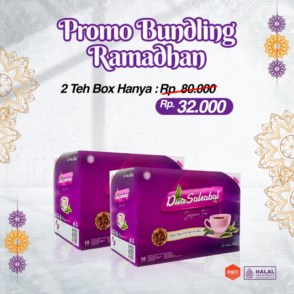 

Dua Sahabat - Bundling Ramadhan 2 Box Teh Instan Sachet