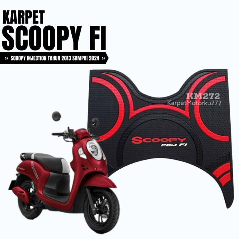 karpet motor Scoopy FI injection Tahun 2013 - 2024