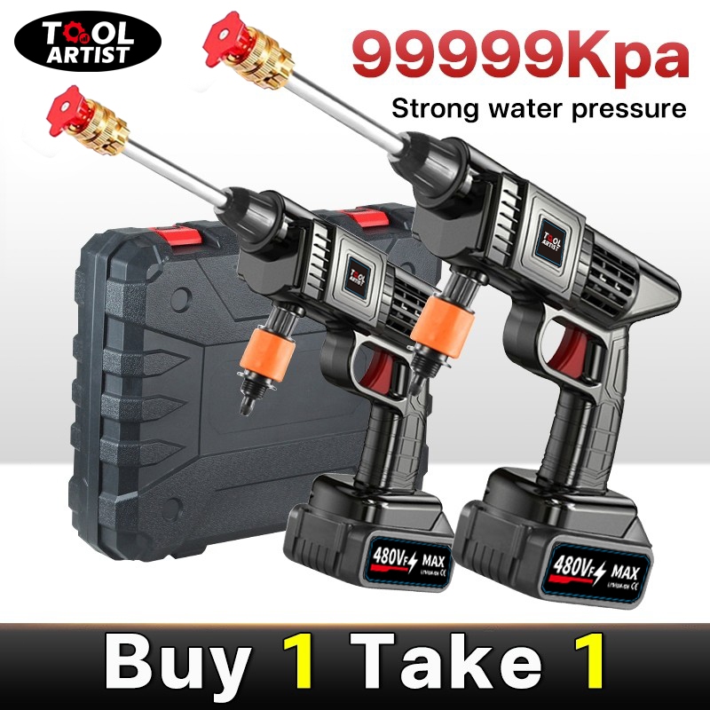 TOOL ARTIST 480 Wireless pressure washer buy 1 take 1 washer high pressure washer portable lithium b