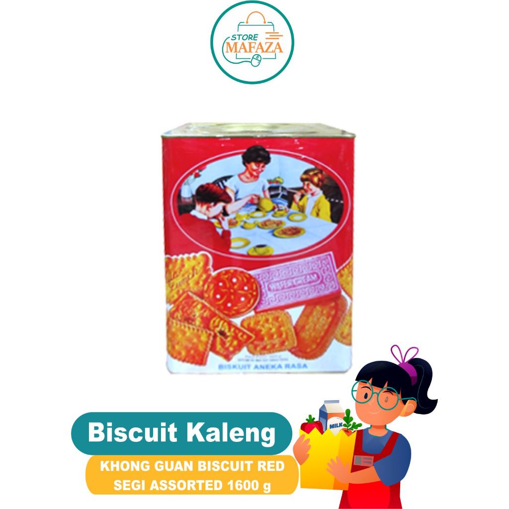 

KHONG GUAN Biscuit Kaleng KHONG GUAN BISCUIT RED SEGI ASSORTED 1600g