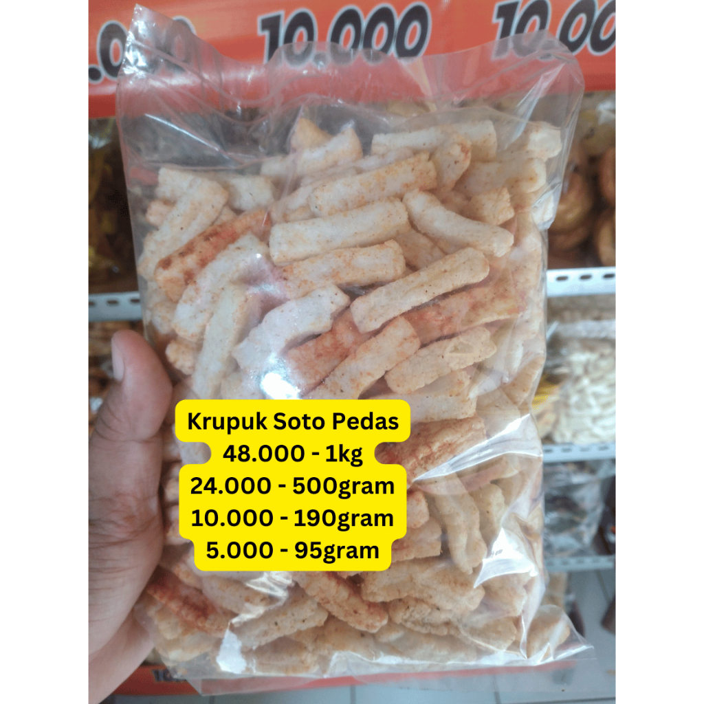 

Kerupuk Soto Pedas - Camilan Ngonah Snacks