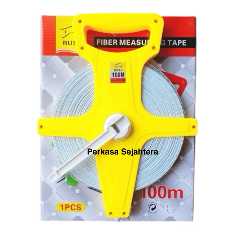 Meteran Tancap 100M / Meteran Tanah kuat / Meteran Rol panjang 100 Meter / Measuring roll